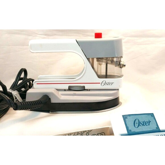 Vintage Oster Travel Iron Spray Mini Iron Dual Voltage 120/240 Orig Box White - Picture 5 of 10